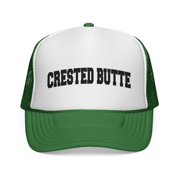 Buy green Crested Butte, Colorado Collegiate Style Trucker Hat