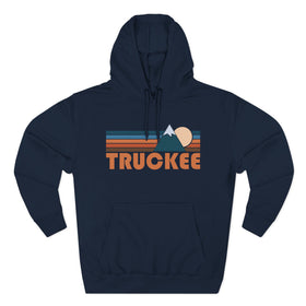 Buy navy Truckee, California Hoodie - Retro Mountain Unisex Sweatshirt