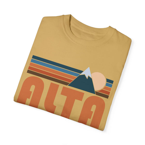Alta, Utah Graphic Tee, Comfort Colors Retro Unisex Alta T shirt, Mountain Adventure Shirt