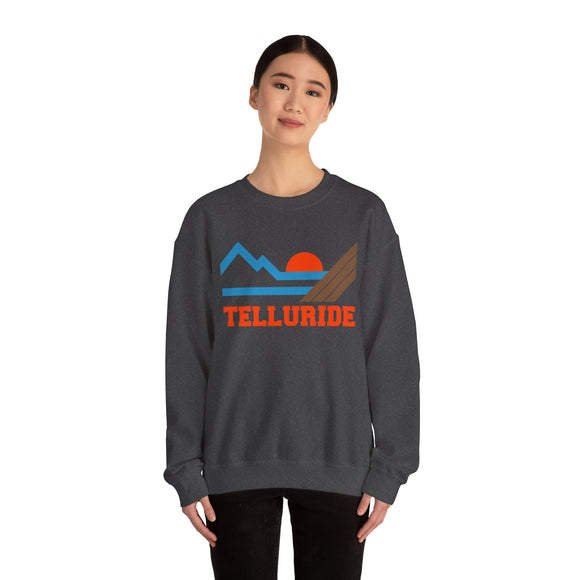 Telluride, Colorado Sweatshirt - Mountain Telluride Crewneck Sweatshirt