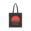 Vail, Colorado Retro 80s Cotton Canvas Vail Tote Bag