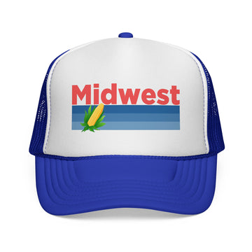 Buy royal Midwest Retro Corn and Farm Trucker Hat