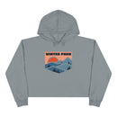 Women's Winter Park, Colorado Crop Hoodie - Premium Mountain Crop Sweatshirt-3