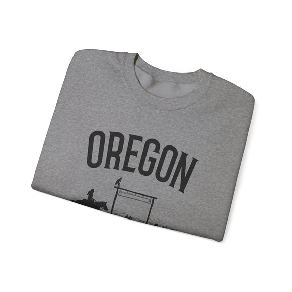 Oregon Sweatshirt - Oregon Cowgirl Graphic Crewneck