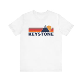 Retro Keystone, Colorado T-shirt, Mountain Tee, Vintage Keystone Unisex Jersey Shirt, Outdoor Hiking Apparel