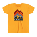 Sun Valley, Idaho Youth Shirt - Retro Mountain Sun Valley Kid's T-Shirt-5