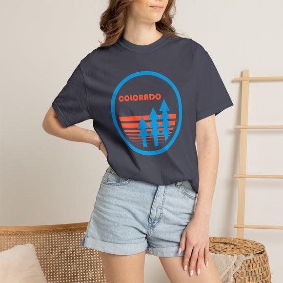 Colorado T Shirt, Comfort Colors Cotton 100% Cotton Trees Tee