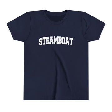 Buy navy Steamboat, Colorado Youth Graphic Tee - Kids Steamboat T Shirt