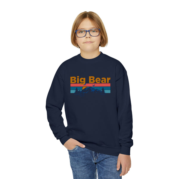 Big Bear, California Youth Sweatshirt - Unisex Kid's Big Bear Crewneck Sweatshirt