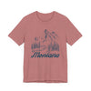 Montana Graphic Tee - Mountain Illustration Montana T Shirt