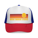 Anna Maria Island, Florida Retro Sun Trucker Hat - Vintage Style Anna Maria Island Cap-1