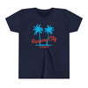 Panama City Beach, Florida Youth Shirt - Retro Palm Tree Panama City Beach Kid's T-Shirt