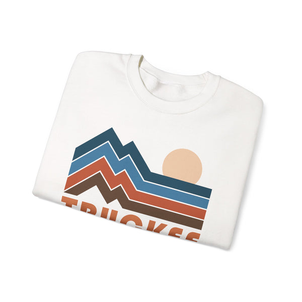 Truckee, California Sweatshirt Retro Mountains, Truckee Unisex Graphic Crewneck