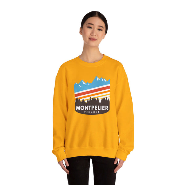 Montpelier, Vermont Sweatshirt - Unisex Retro Crewneck Montpelier Sweatshirt