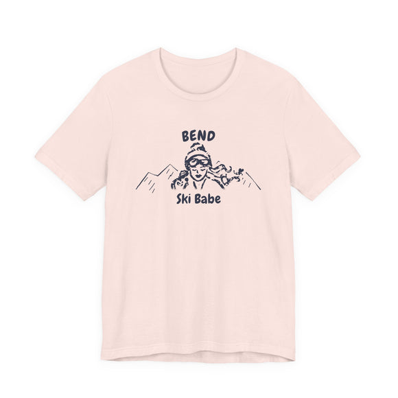 Bend, Oregon Ski Babe T‑Shirt - Retro Skiing Graphic Tee