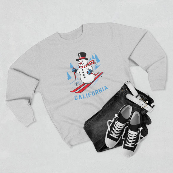 Premium California Skiing Snowman Sweatshirt