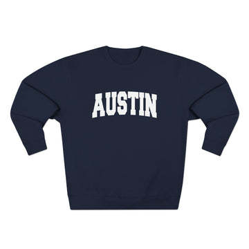 Buy navy Premium Austin, Texas Retro Graphic Sweatshirt