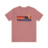 Retro Truckee, California T-shirt, Mountain Tee, Vintage Truckee Unisex Jersey Shirt, Outdoor Hiking Apparel