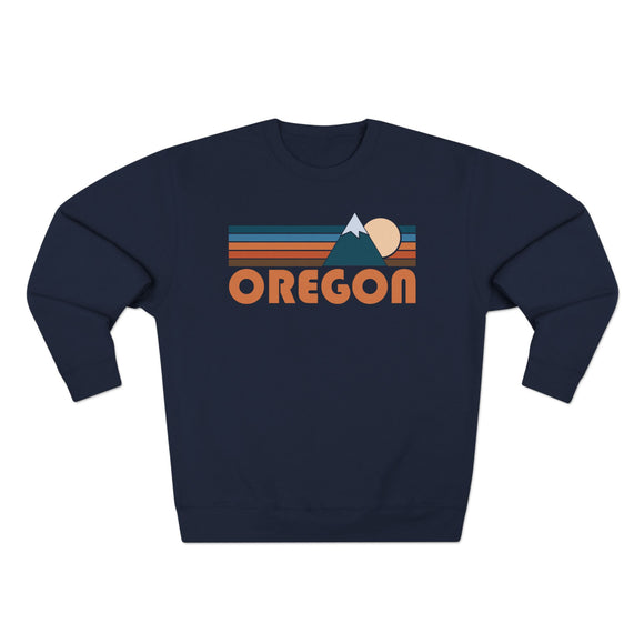 Premium Oregon Retro Mountain Graphic Sweatshirt