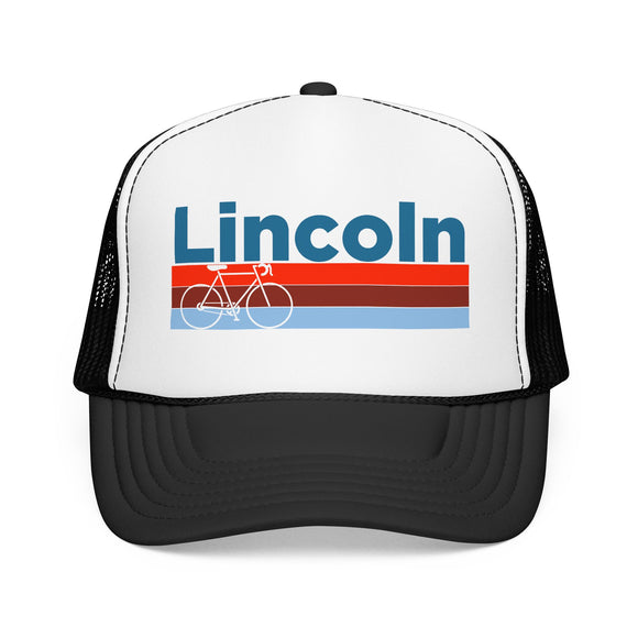 Lincoln, Nebraska Trucker Hat - Foam Lincoln Bike Cap