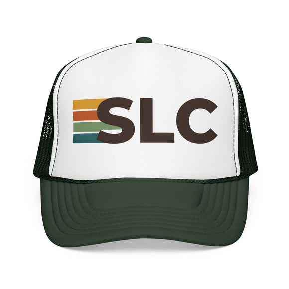 Salt Lake City, Utah Trucker Hat - SLC Abbr retro cap