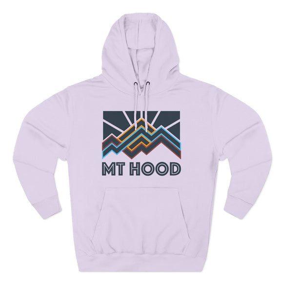 Mt Hood, Oregon Hoodie - Retro Mountain Unisex Sweatshirt