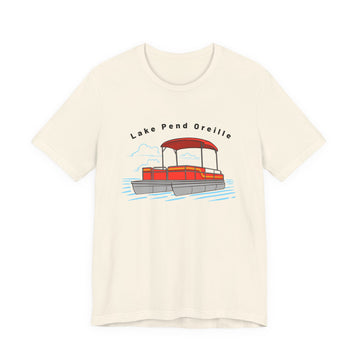 Lake Pend Oreille, Idaho T Shirt - Pontoon Boat Tee - 0