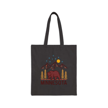Minnesota Tote Bag - Cotton Canvas Minnesota Bag - 0