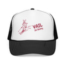 Vail, Colorado Ski Bunny Foam Trucker Hat-4