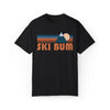 Ski Bum Graphic Tee, Comfort Colors Retro Unisex T shirt, Mountain Adventure Shirt