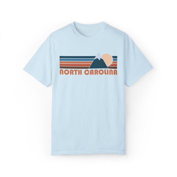 North Carolina Graphic Tee, Comfort Colors Retro Unisex T shirt, Mountain Adventure Shirt