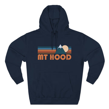 Buy navy Mount Hood, Oregon Hoodie - Retro Mountain Unisex Sweatshirt