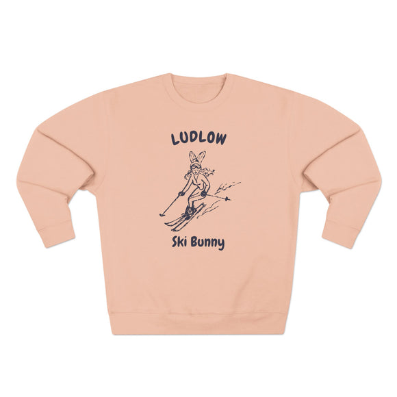 Premium Ludlow, Vermont Ski Bunny Sweatshirt