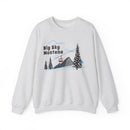Big Sky, Montana Sweatshirt - Unisex Retro Ski Mountain Gondola Big Sky Sweatshirt-2
