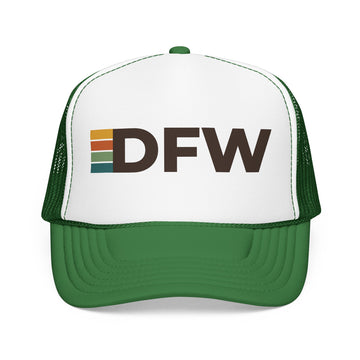 Buy kelly-white-kelly Dallas, Texas Trucker Hat - DFW retro cap