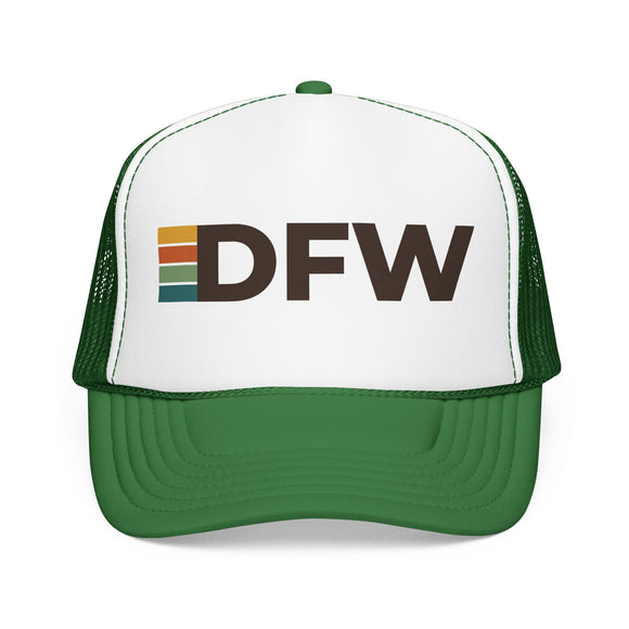 Dallas, Texas Trucker Hat - DFW Abbr retro cap