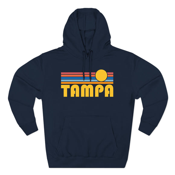 Tampa, Florida Hoodie - Retro Sun Unisex Sweatshirt