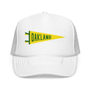 Oakland, California Pennant Trucker Hat — Retro Flag Foam Cap-5