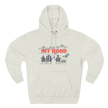 Buy oatmeal-heather Premium Mt Hood, Oregon Après-ski Hoodie - Unisex Sweatshirt