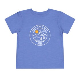 Salt Lake City, Utah Toddler T-Shirt - Retro Mountain Toddler Salt Lake City Shirt