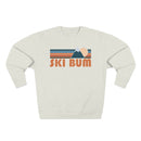 Premium Ski Bum Retro Mountain Graphic Sweatshirt-1