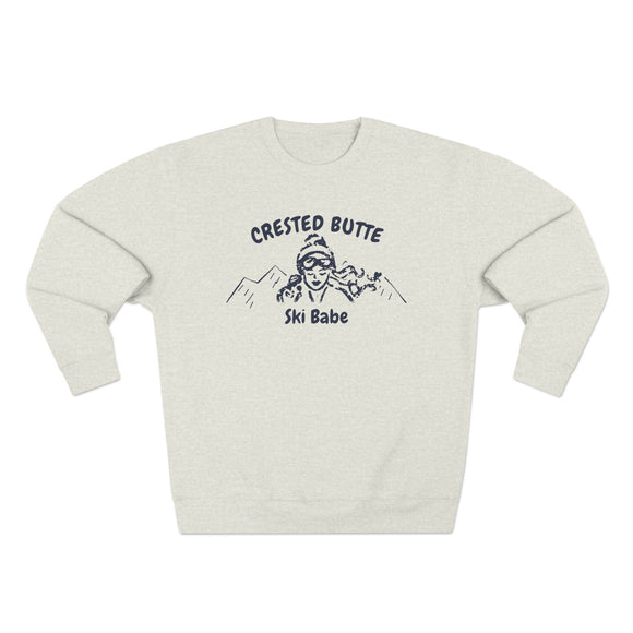 Premium Crested Butte, Colorado Ski Babe Sweatshirt