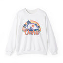 Oahu, Hawaii Sweatshirt - Unisex Retro Beach Crewneck Oahu Sweatshirt-1