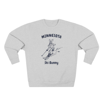 Buy heather-grey Premium Minnesota Ski Bunny Sweatshirt