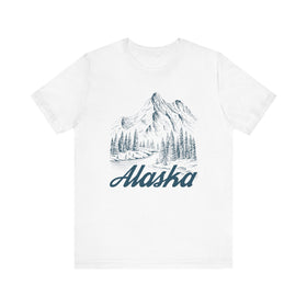 Alaska Graphic Tee - Mountain Illustration Alaska T Shirt