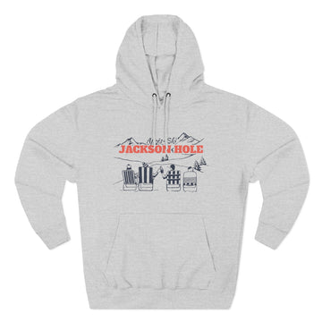 Premium Jackson Hole, Wyoming Après-ski Hoodie - Unisex Sweatshirt - 0