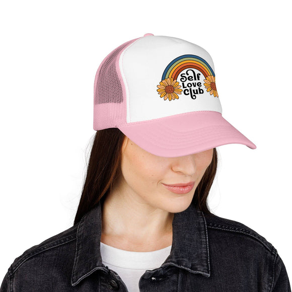 Kids Self Love Club Trucker Hat Boho - Youth Snapback Cap