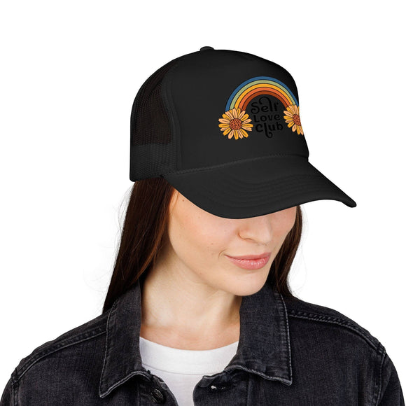 Kids Self Love Club Trucker Hat Boho - Youth Snapback Cap