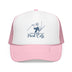 Kids Park City, Utah Snow Ski Trucker Hat - Youth Snapback on white background