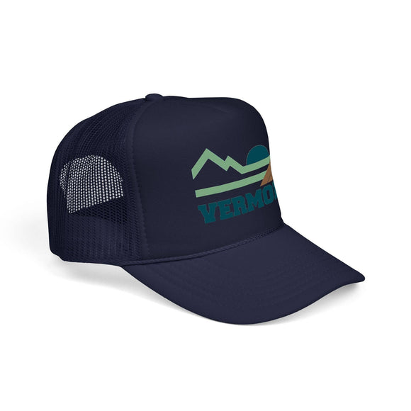 Kids Vermont Trucker Hat Mountain - Youth Snapback Cap